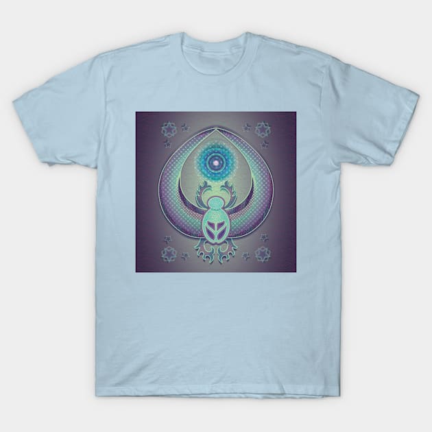 Scarab at Twilight T-Shirt by TrishAbyss